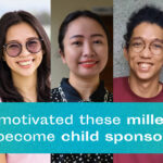 What motivated these millennials to become child sponsors?